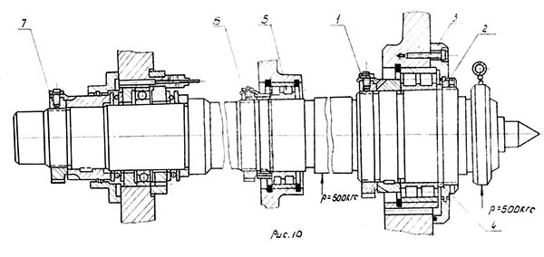 Шпиндель токарного верстата з ЧПУ РТ705Ф312